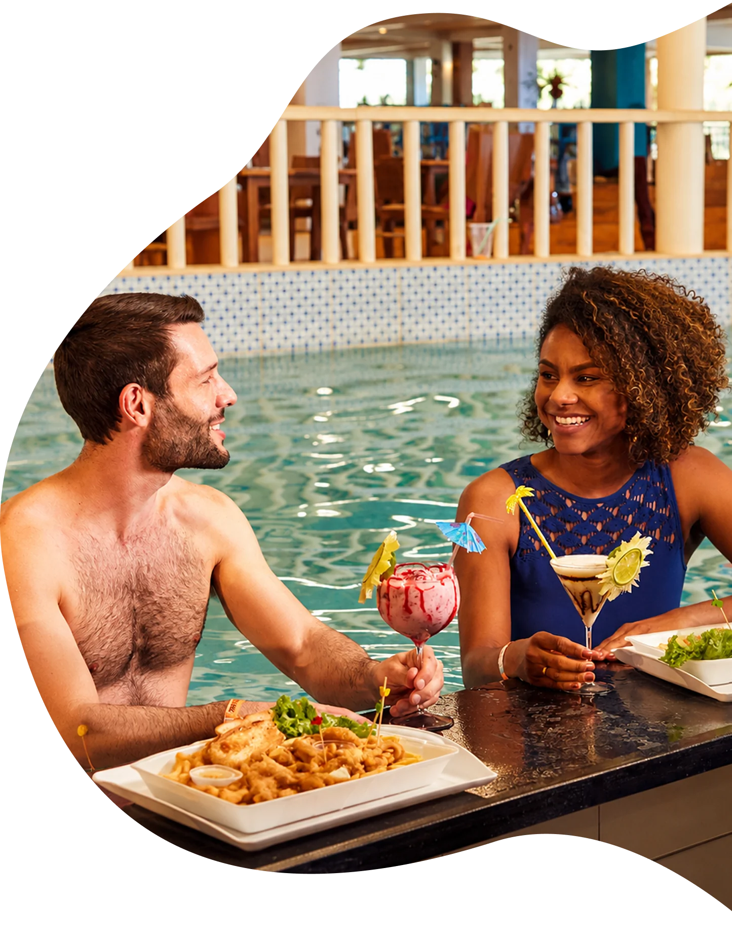 Área exclusiva do resort